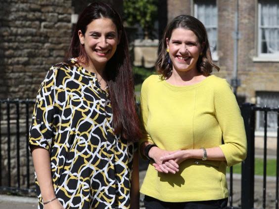 Luciana Berger (left) says she joined Jo Swinson’s party because it is ‘the strongest to stop Brexit’ (PA)