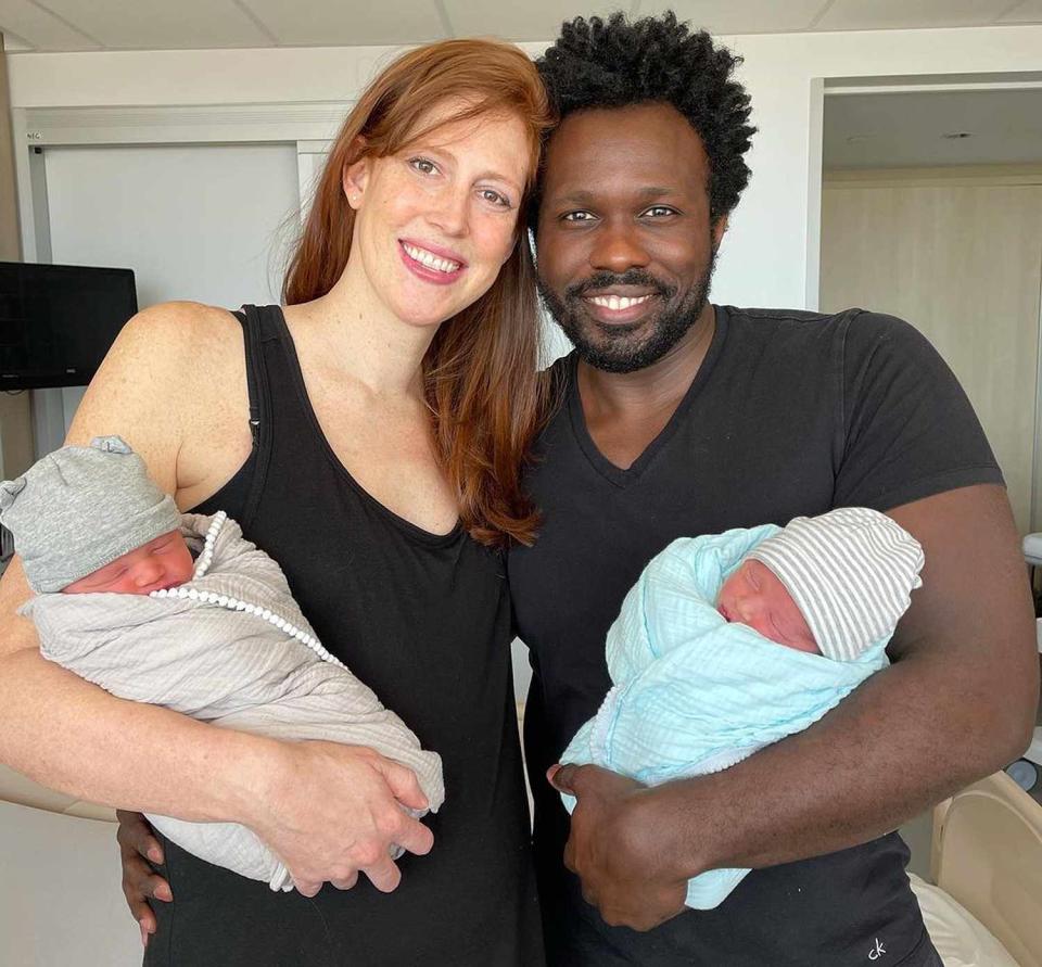 <p>Broadway star Joshua Henry <a href="https://people.com/parents/joshua-henry-welcomes-twin-babies-max-and-leo/" rel="nofollow noopener" target="_blank" data-ylk="slk:welcomed twin boys;elm:context_link;itc:0;sec:content-canvas" class="link ">welcomed twin boys</a> with his wife Cathryn on March 21, he <a href="https://www.instagram.com/p/CMxLL67l8c3/" rel="nofollow noopener" target="_blank" data-ylk="slk:announced on Instagram;elm:context_link;itc:0;sec:content-canvas" class="link ">announced on Instagram</a>, sharing a photo of the couple holding their new additions.</p> <p>"Max and Leo Henry came into our lives on 3/21/21🙌🏿 Cathryn is my hero and I couldn't be more in awe of her. Everyone is healthy, love is all around and we are living that growth life ❤️," he wrote. "Thank you for all the love and encouraging words/prayers as we go on this new adventure. Good times ahead ☀️ <a href="https://www.instagram.com/explore/tags/godisgood/" rel="nofollow noopener" target="_blank" data-ylk="slk:#GodIsGood;elm:context_link;itc:0;sec:content-canvas" class="link ">#GodIsGood</a> 👶🏽👶🏽"</p> <p>The twins join 3-year-old big brother <a href="https://www.instagram.com/p/BgjeFhmj37e/" rel="nofollow noopener" target="_blank" data-ylk="slk:Samson Peter;elm:context_link;itc:0;sec:content-canvas" class="link ">Samson Peter</a>.</p>