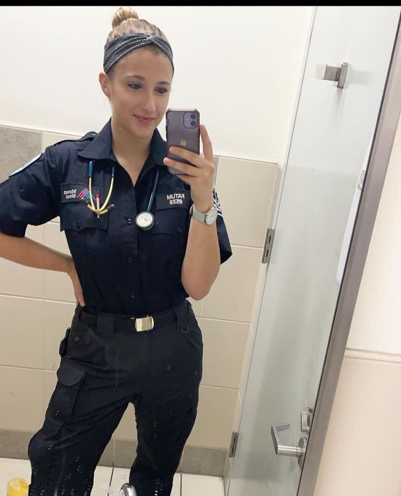 The aspiring physician’s assistant has not been able to return to work as an EMT since the July 19 attack. Facebook/Julia Fatum