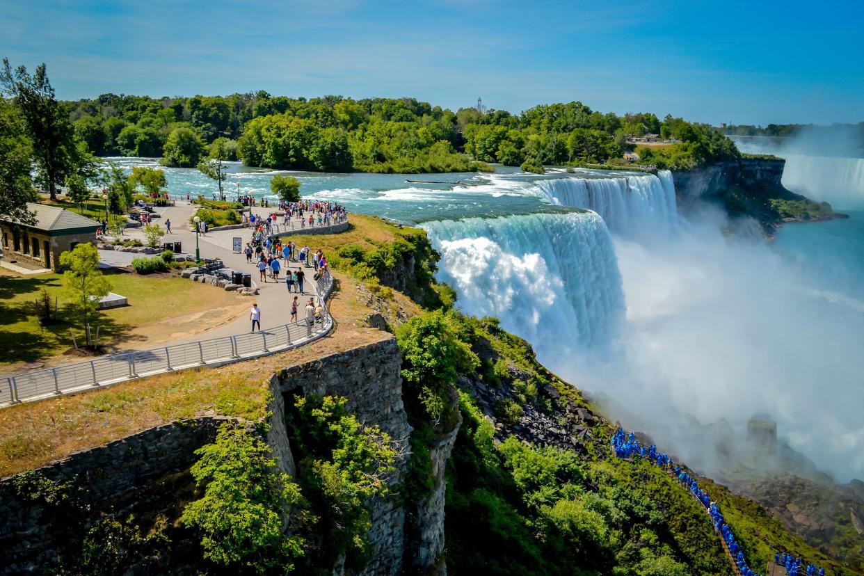 Niagara Falls in New York, and Canada