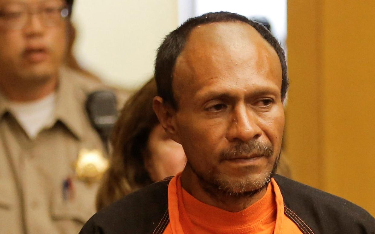 Jose Ines Garcia Zarate was found not guilty over the killing of Kathryn Steinle - REUTERS