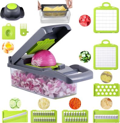 This vegetable chopper would be ideal for making spring salads