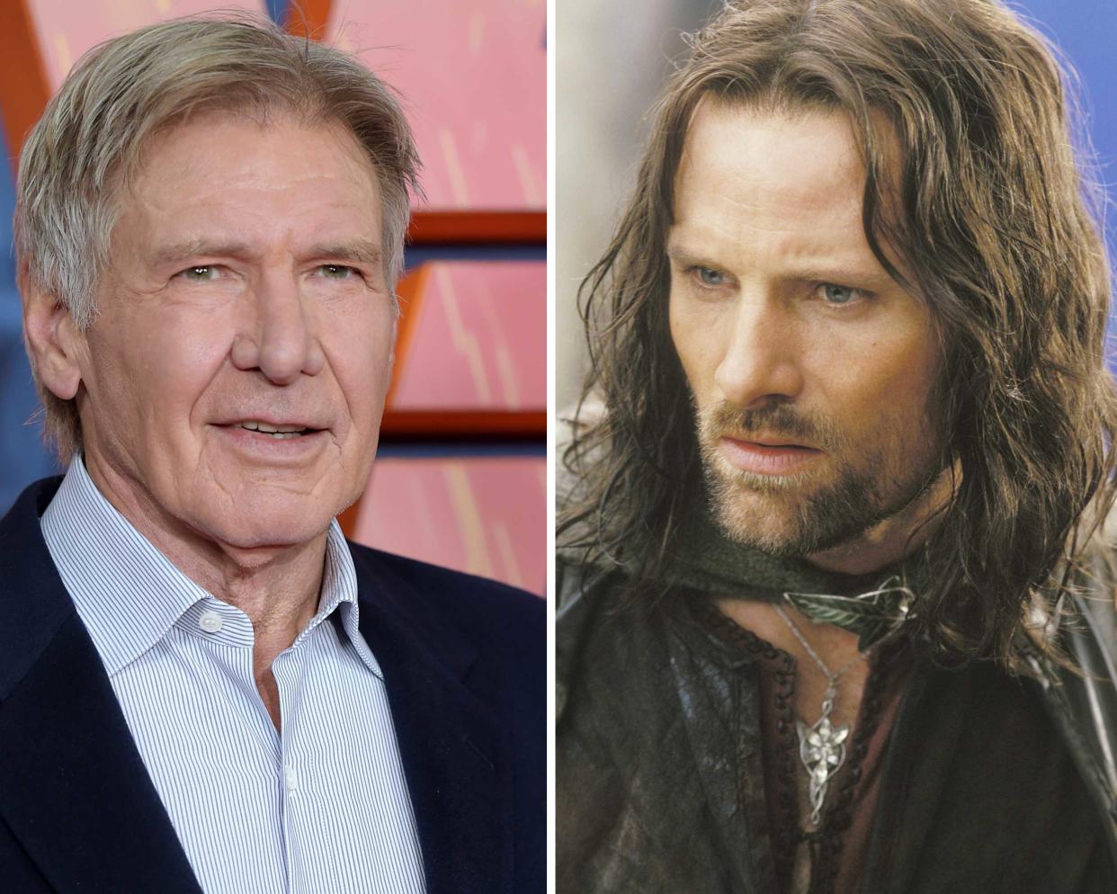 Harrison Ford (l.) und Viggo Mortensen haben die Twitter-User mit einer tollen Geste überrascht. (Bild: ddp Images)