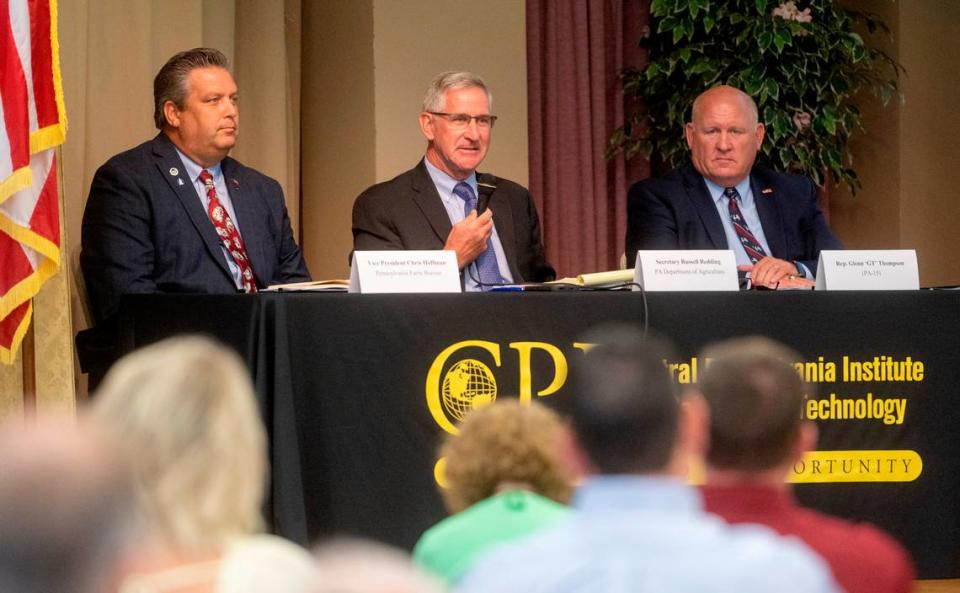 Pennsylvania Secretary of Agriculture Russell Redding speaks during the 4th Annual Agriculture Summit hosted by Congressman Glenn “GT” Thompson on Monday, Aug. 8, 2022 at CPI.