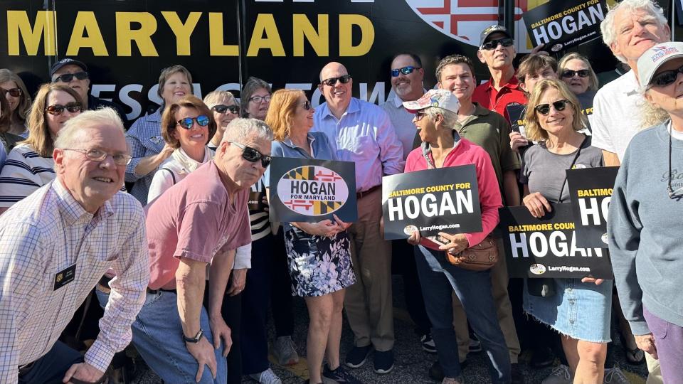 Larry Hogan and supporters