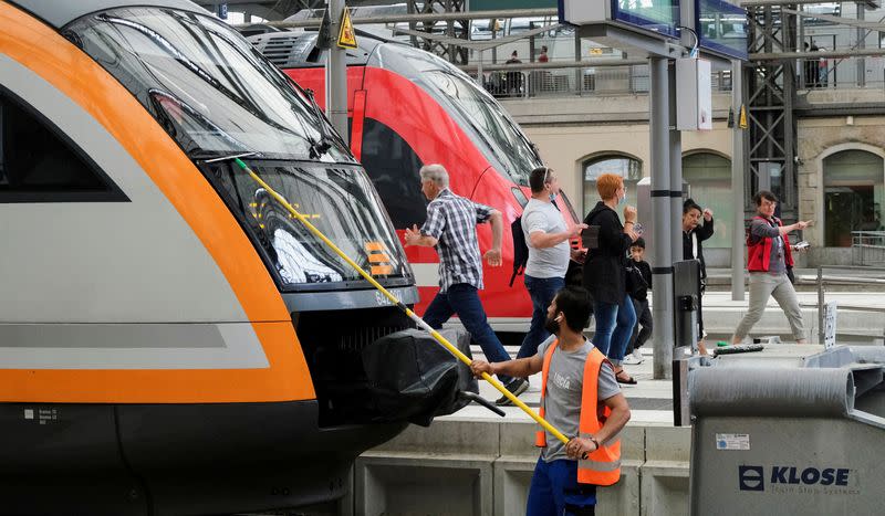 FILE PHOTO: Public transport operators offer a special nine-euro ticket to be used nationwide for a month, in Dresden