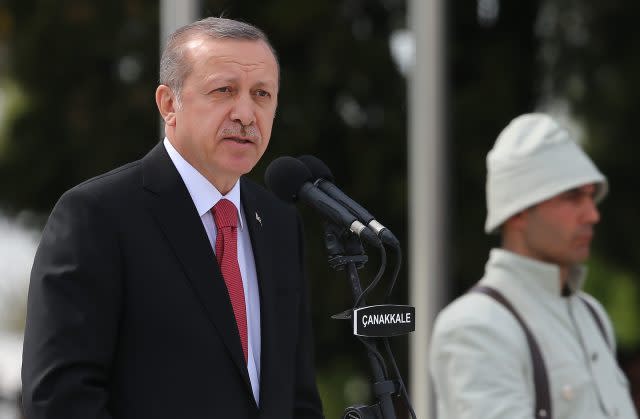 Recep Tayyip Erdogan (Niall Carson/PA)