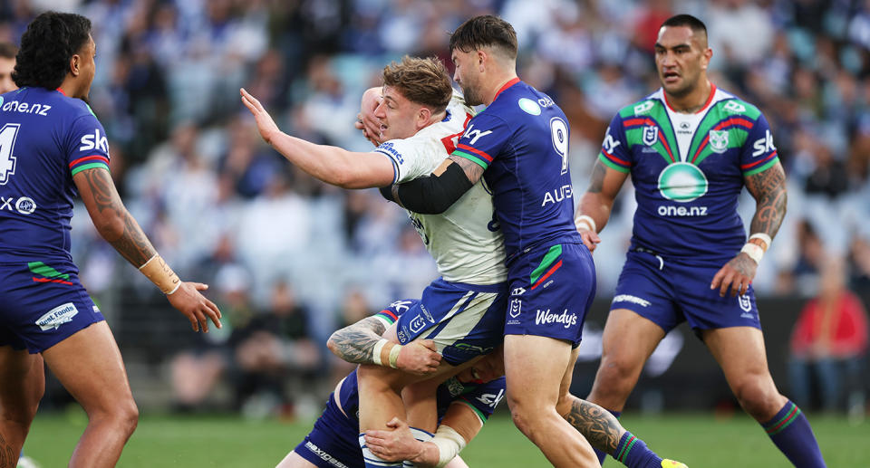 Seen here, Max King playing in Canterbury's golden point win over the Warriors.