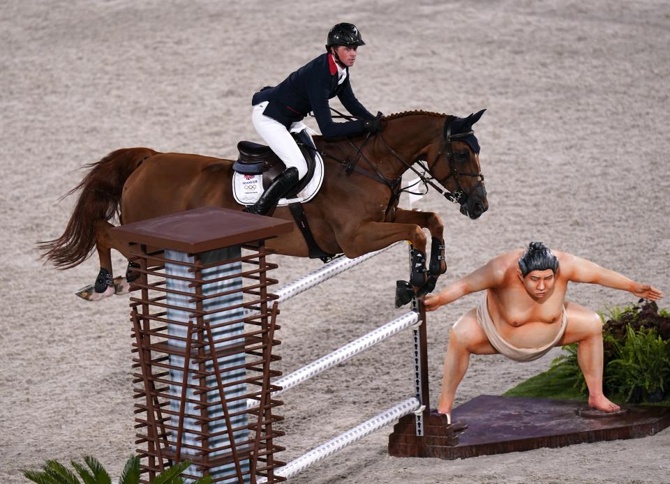 Ben Maher took gold at the Tokyo Equestrian Park (PA Wire)