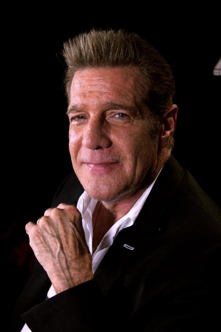 In this May 7, 2012 photo, musician Glenn Frey is shown in New York. On his latest solo record "After Hours," Frey covers artist like Tony Bennett, Nat King Cole, and the Beach Boys. (AP Photo/John Carucci)