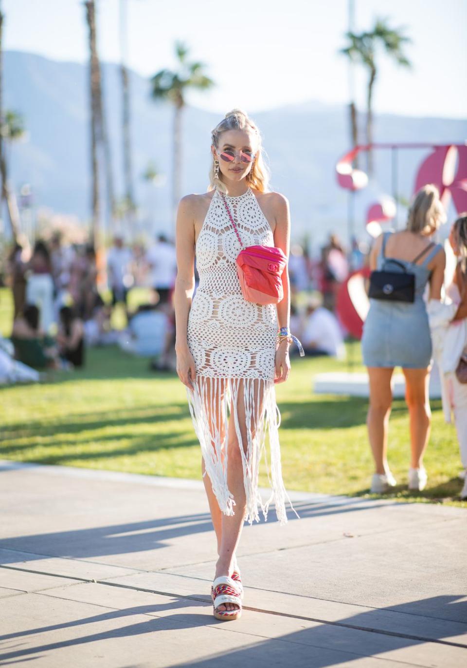 <p>Attending Day 1 of Coachella on April 12, 2019.</p>