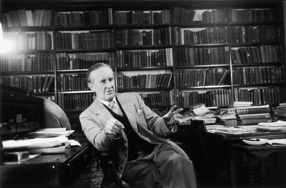 Tolkien in a library