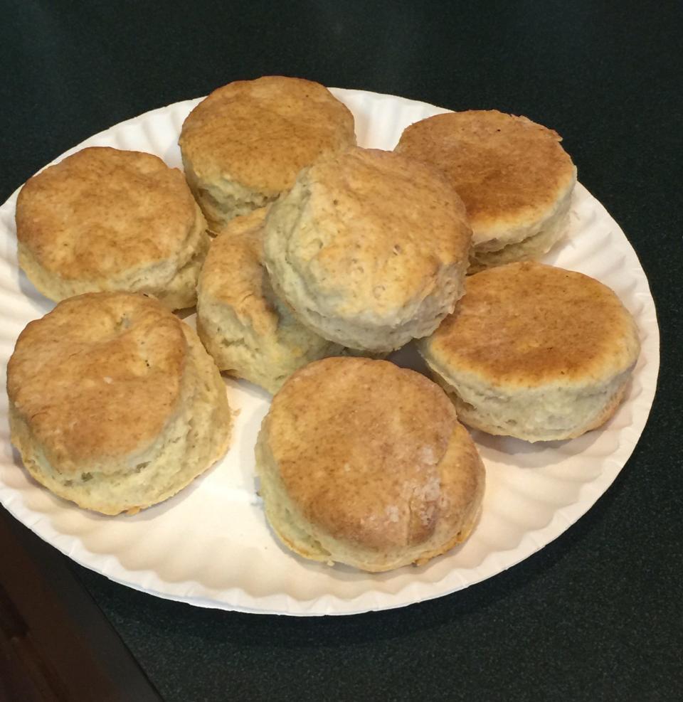 A plate of homemade biscuits made by Courier Journal food writer Amanda Hancock's family.