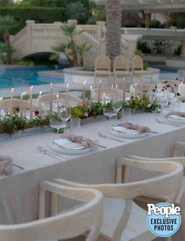 <p>Dennis Roy Coronel Photography</p> Nicky Lopez and Sydney Lamberty's wedding private estate in Rancho Mirage, California, on Nov. 17