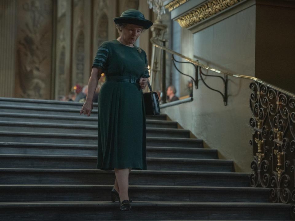 Imelda Staunton as Queen Elizabeth II in season five of "The Crown."