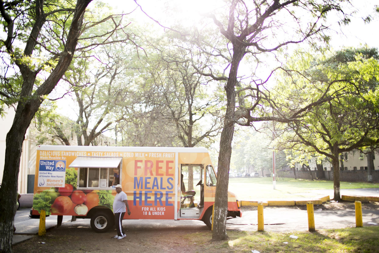 Food trucks are often used by community groups and schools to reach kids and teens with summer meals. (Courtesy Share our Strength)