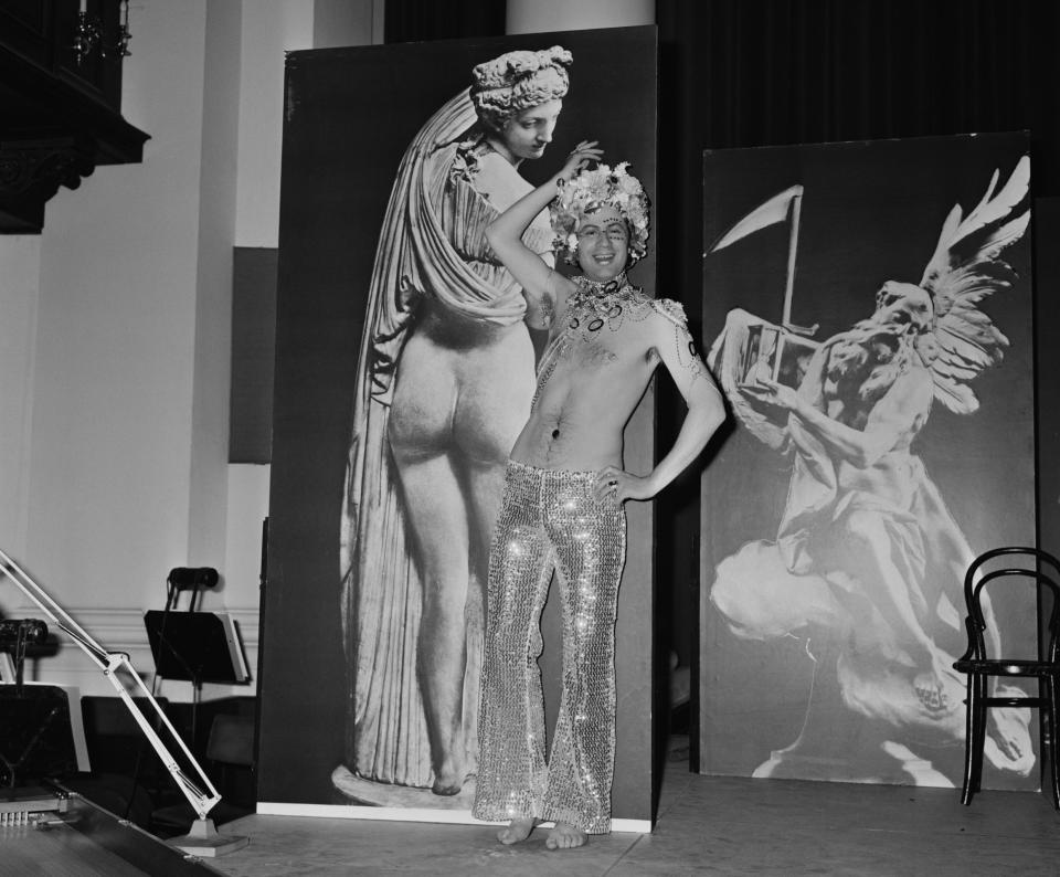 Bowman as Venus at the dress rehearsal of the Opera Da Camera production of William Boyce's 18th-century opera The Secular Masque - Daily Express/Getty Images