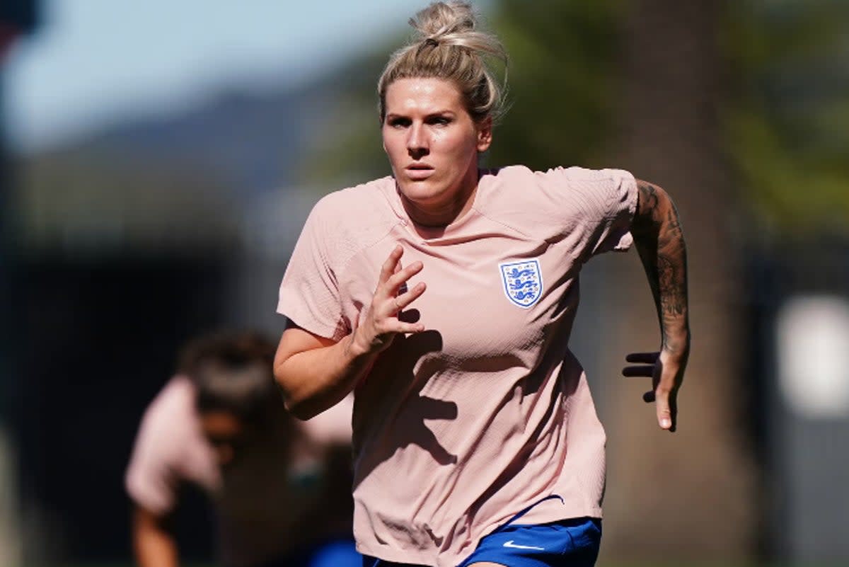 England’s Millie Bright in training  (PA)