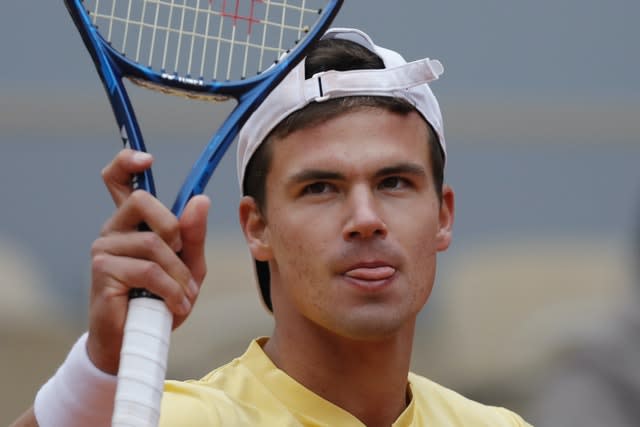 Daniel Altmaier celebrates his third-round victory over Matteo Berrettini