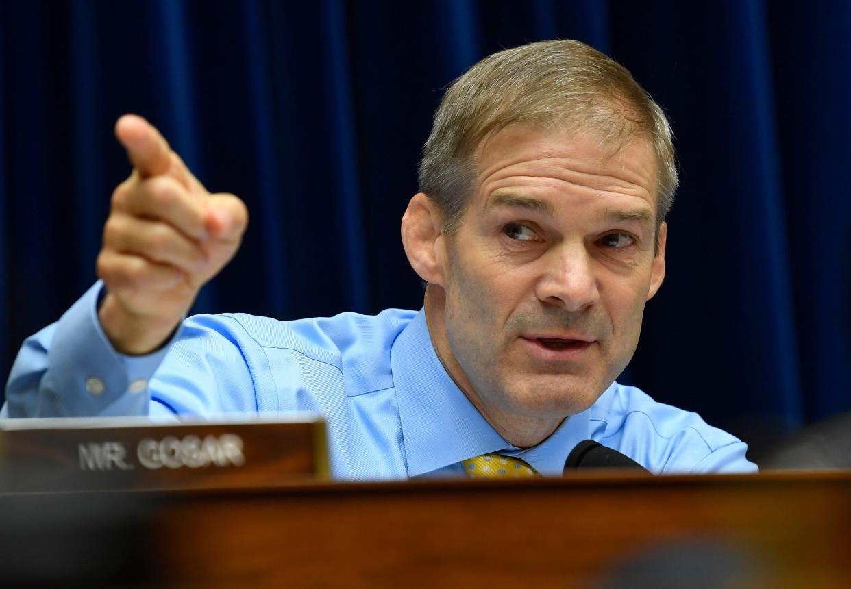 7/18/19 2:38:37 PM -- Washington, DC, U.S.A -- Rep. Jim Jordan, R-OH,

Ranking Member, Committee on Oversight and Reform comments during Acting Secretary of Homeland Security Kevin K. McAleenan testimony before the U.S. House of Representatives Committee on Oversight and Reform. The committee scheduled the hearing to "examine the Trump Administration’s child separation policy, the treatment of immigrants detained in U.S. government facilities, and related issues."