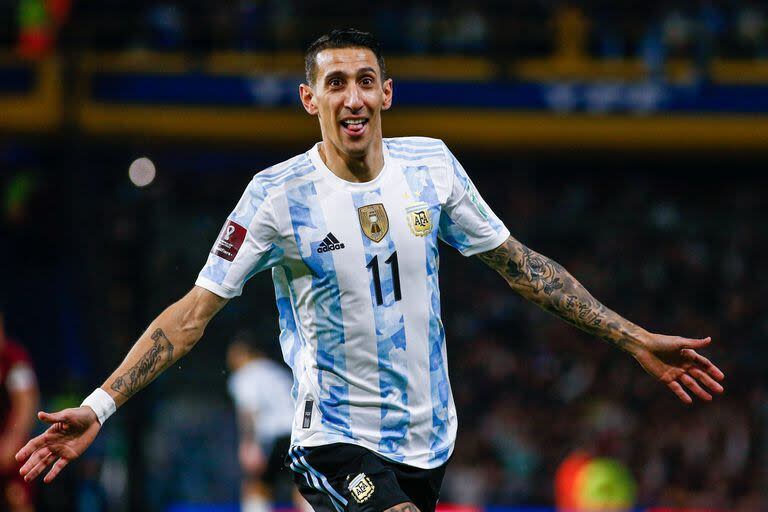 Ángel Di María, el jugador más destacable de la Scaloneta y uno de los más importantes de la historia del fútbol argentino según el Flaco Menotti.