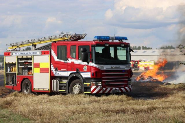 West Sussex Fire and Rescue Service said crews are ‘dealing with a large vehicle fire’ at Lidsey Road, Bognor Regis (Photo: Jack Chiverton)