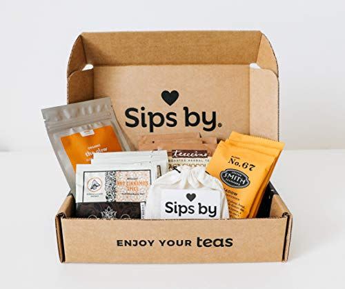 8) Sips by Tea Discovery - Curated Variety of 4 Premium Teas - Loose Leaf and Bagged Tea - The Best Tea Subscription Box: Caffeine Mix