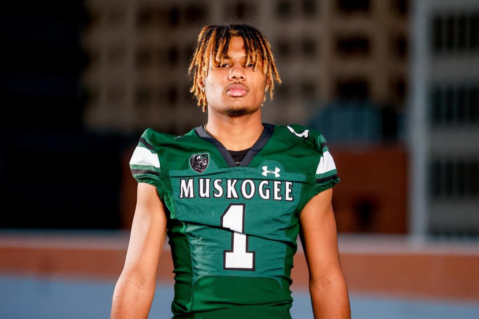 Muskogee quarterback Jamarian Ficklin was The Oklahoman's 2023 All-State Offensive Player of the Year.