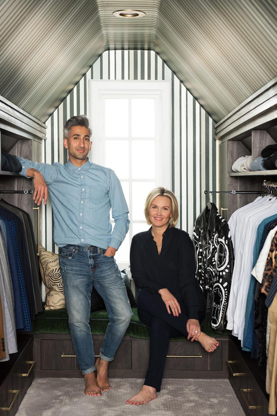 While he designed the rest of his home, France hired Jessica Bennett of Alice Lane Home to design his closet.