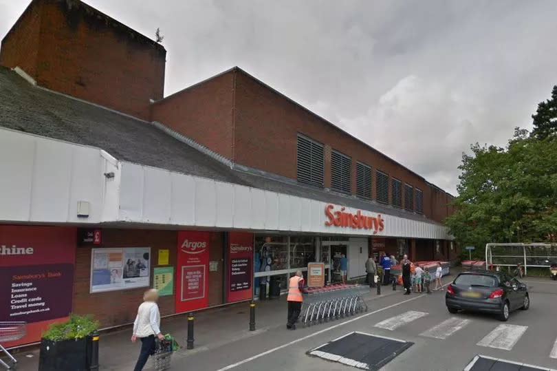 Sainsbury's, in Wilmslow, where one of the incidents took place