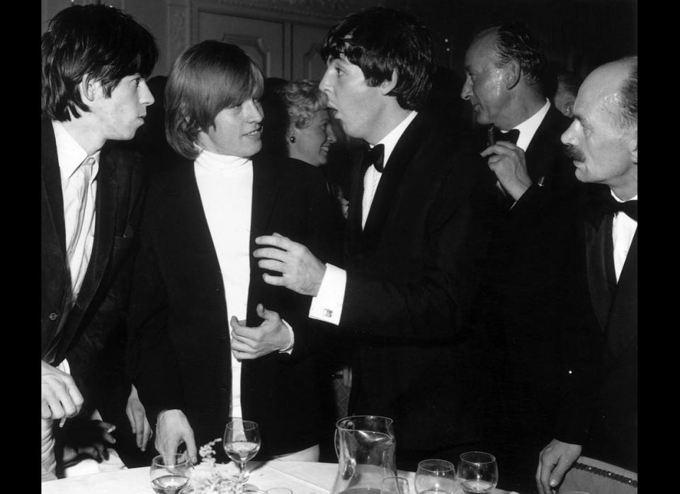 Brian Jones, Keith Richards and Paul McCartney.