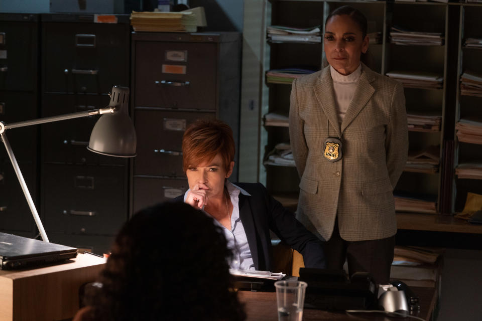 Jasmine Guy and Carolyn Hennesy in ‘Vanished: Searching for my Sister.’ - Credit: Courtesy of A+E Networks