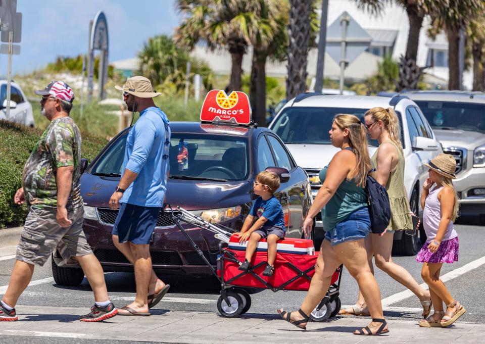 The Panama City Beach City Council is considering allowing food deliveries on its sandy beaches. However, it would be only for beachfront restaurants.