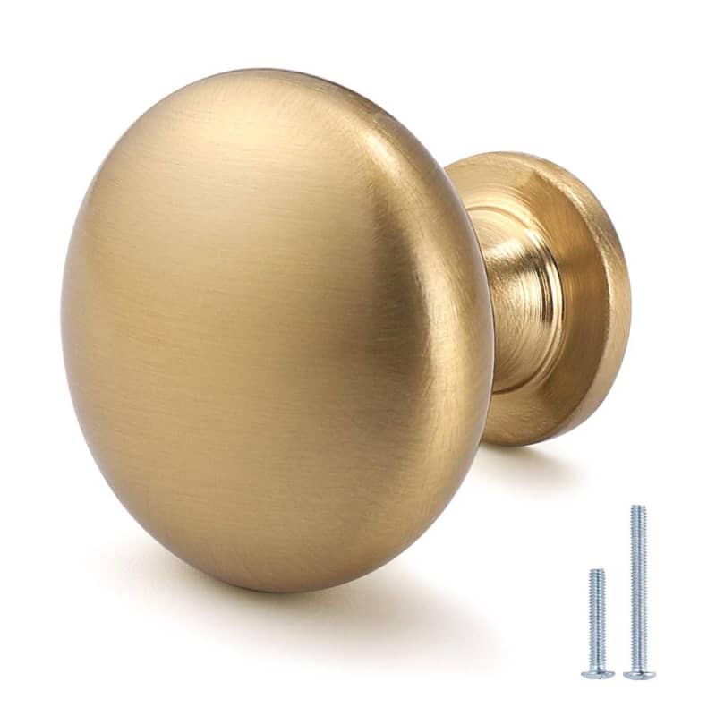 Brass Kitchen Cabinet Knobs (10-Pack)