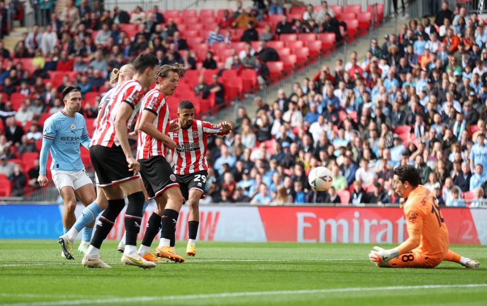 Riyad Mahrez bags first semi-final hat-trick for 65 years to keep City's Treble dream on course - Getty Images/Alex Pantling 