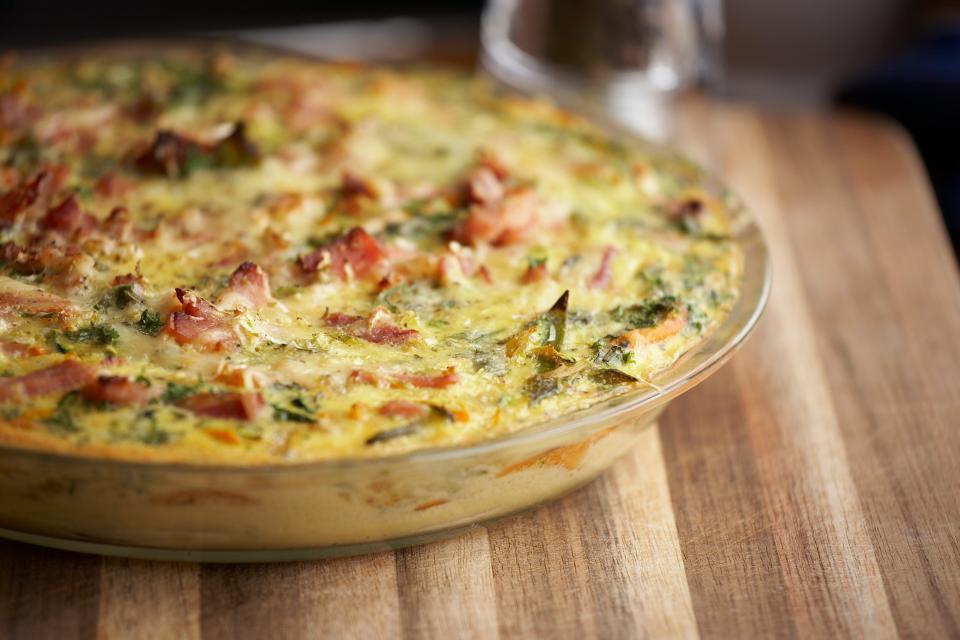 After Thanksgiving, use leftover turkey, vegetables and cheese in a frittata.