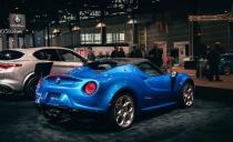 <p>To go along with the paint, the 4C's front air intakes and rear diffuser have been painted gloss black instead of the standard matte-black finish.</p>