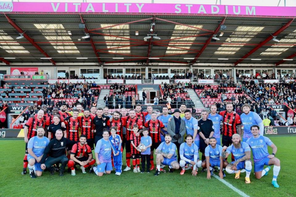 There were numerous ex-AFCB favourites and celebrities in action on Sunday <i>(Image: Richard Crease)</i>