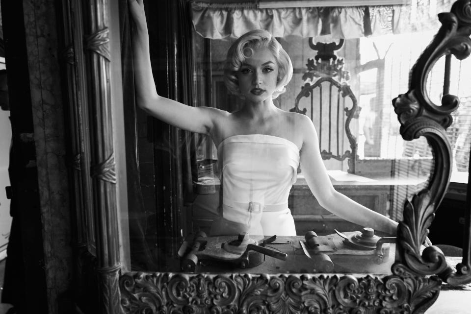 Behind the scenes of "Blonde," which stars Ana de Armas as Marilyn Monroe.