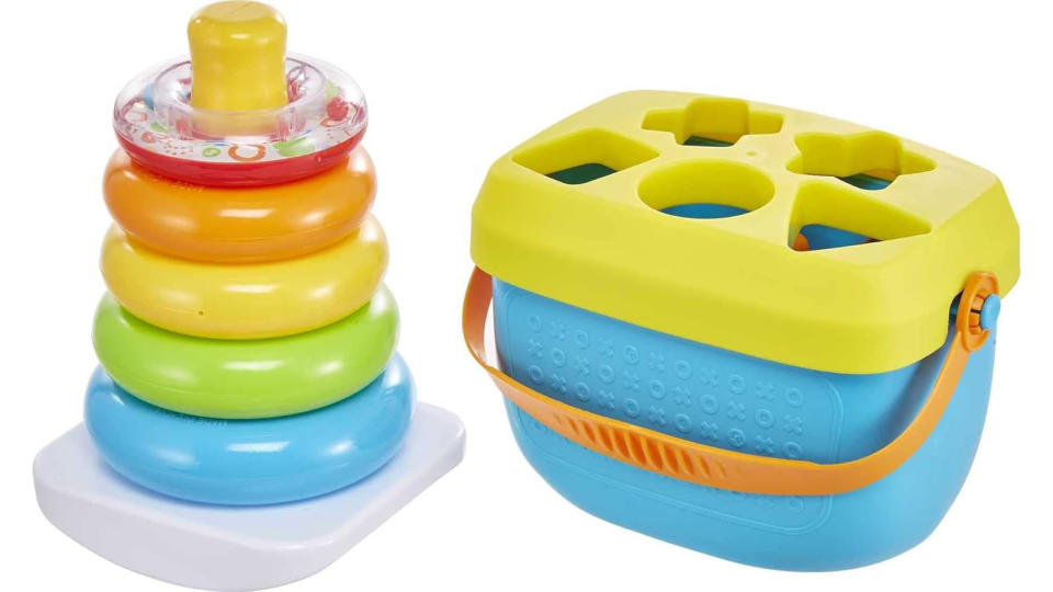 Fisher-Price Rock-a-Stack & Baby's First Blocks Bundle (Amazon Exclusive). (Photo: Amazon SG)