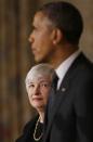 U.S. President Barack Obama announces his nomination of Janet Yellen to head the Federal Reserve at the White House in Washington October 9, 2013. REUTERS/Kevin Lamarque