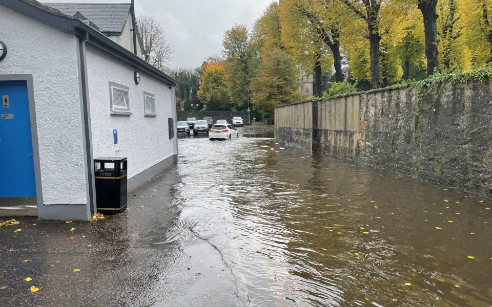 Flooding in Royal Hillsborough, Co Down, on Wednesday