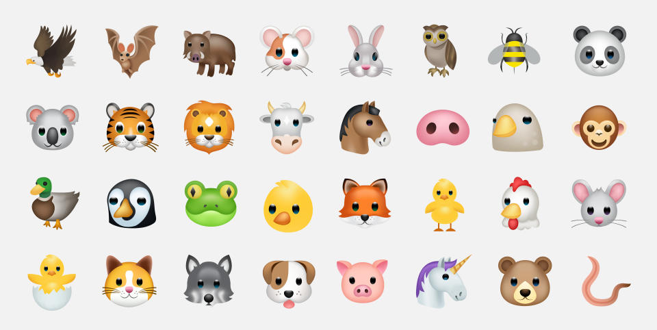 Die Tier-Emojis repräsentieren längst nicht alle Tiere. (Symbolbild)