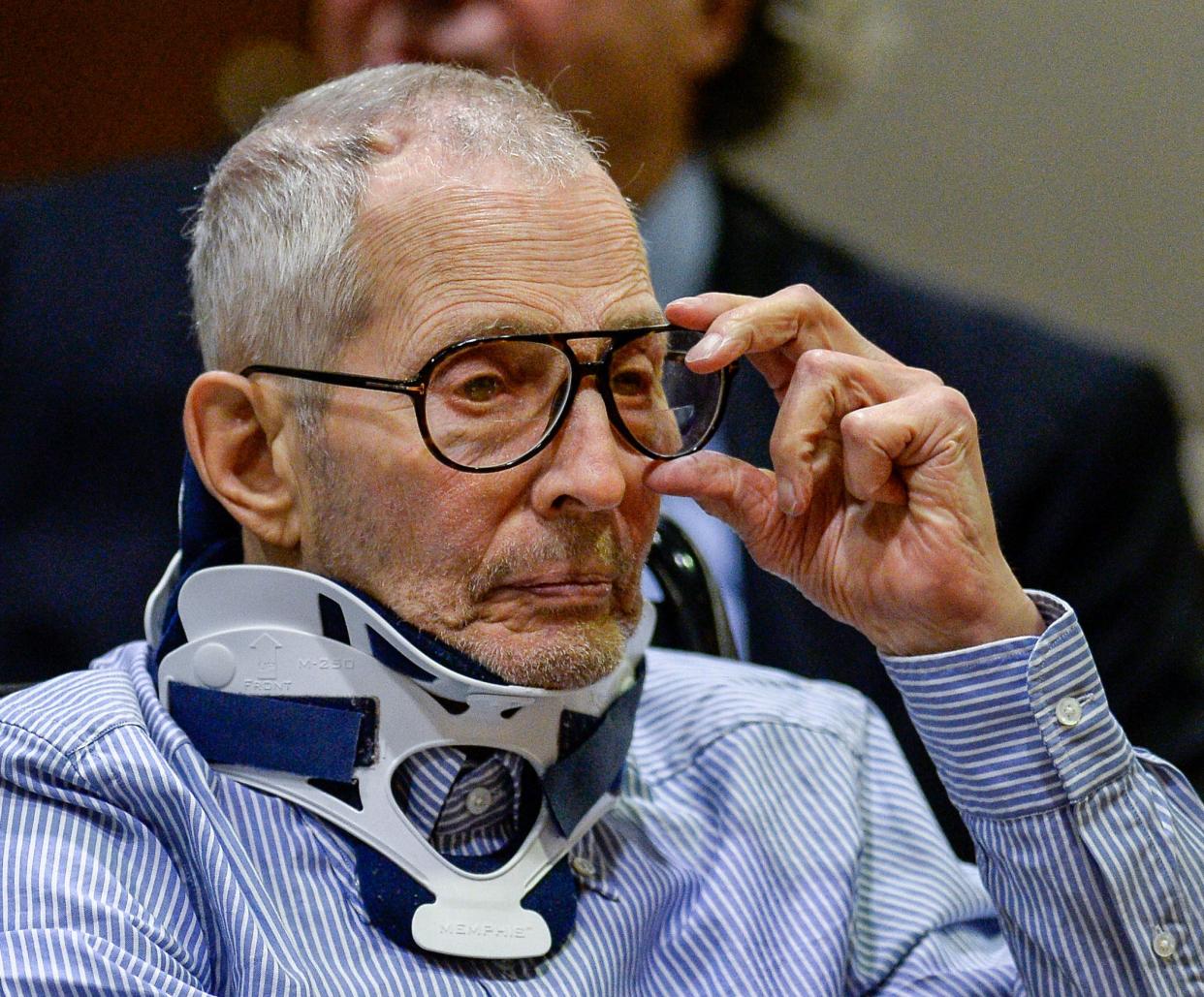 Real Estate Heir Robert Durst appears in the Airport Branch of the Los Angeles County Superior Court on November 7, 2016 in Los Angeles, California. Durst has pleaded not guilty to murder in the death of a friend Susan Berman in 2000.