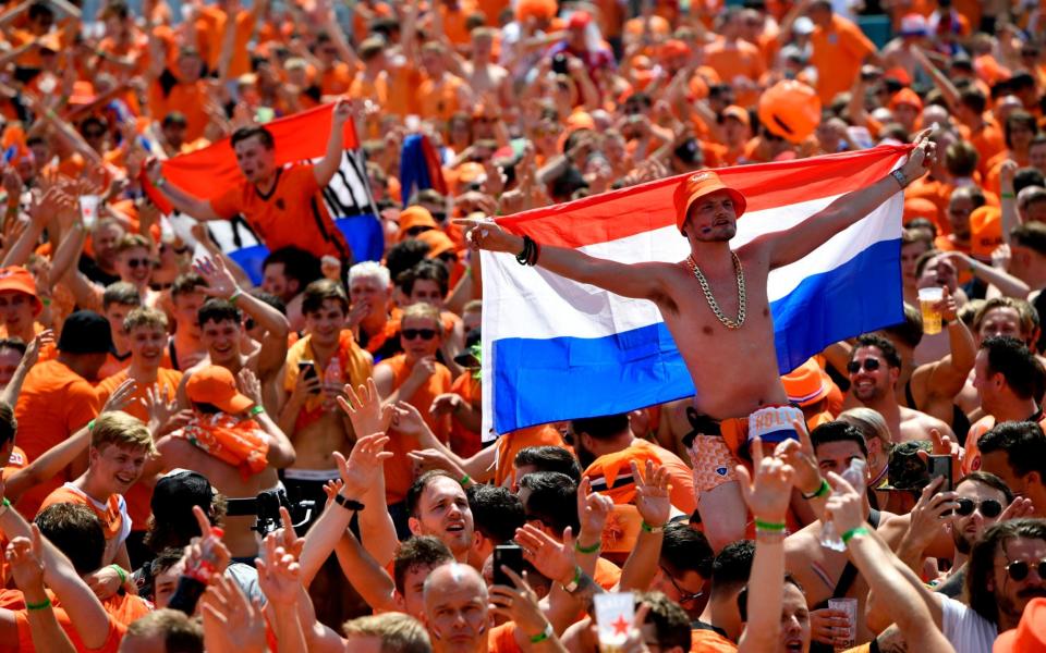 An orange sea of Netherlands supporters - REUTERS