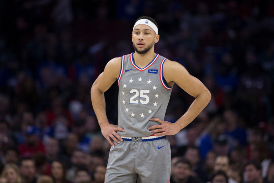 Ben Simmons is a quality fantasy asset — but owners were expecting a certain kind of quality when they drafted him. (Photo by Mitchell Leff/Getty Images)