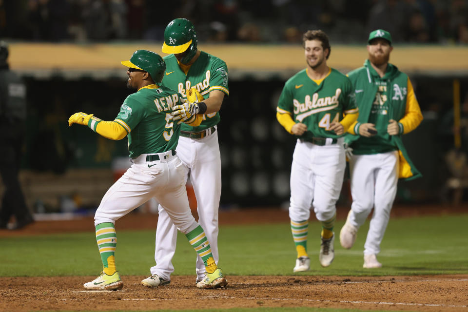 奧克蘭運動家打線在2022 MLB球季的上壘率上表現不優。（Photo by Lachlan Cunningham/Getty Images）