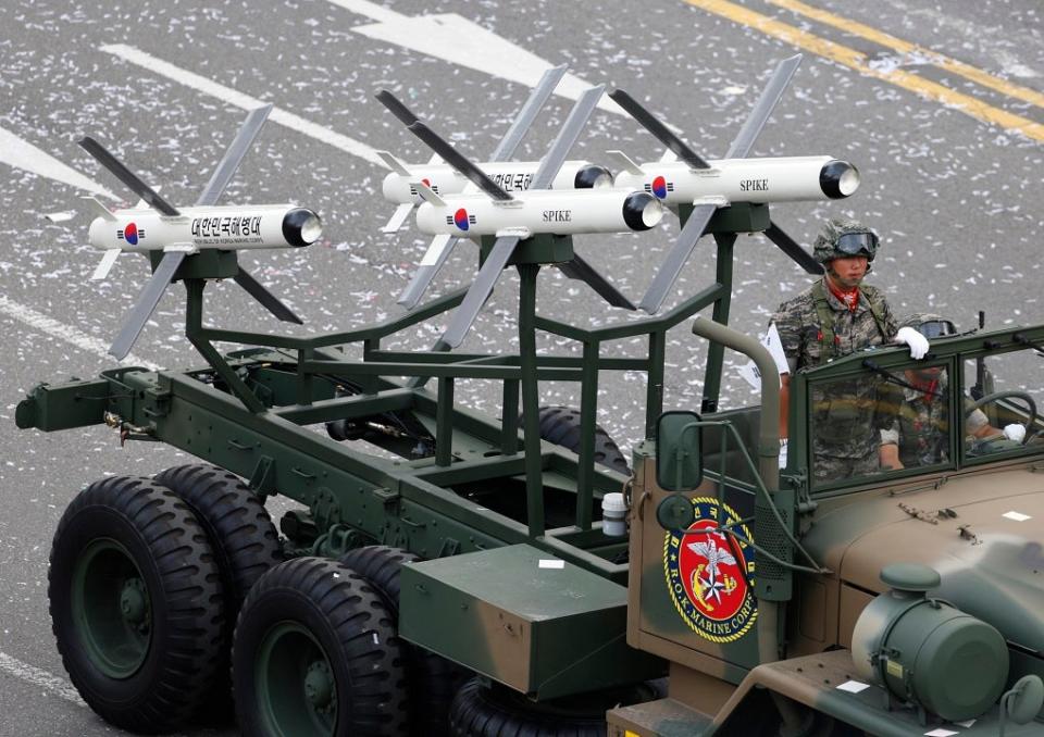 Spike missiles in South Korea