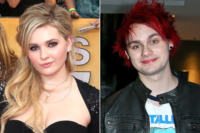 <p>Frederick M. Brown/Getty; Cameron Spencer/Getty</p> Abigail Breslin and Michael Clifford in 2014