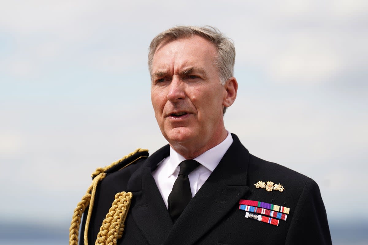 Admiral Sir Tony Radakin said Russia ‘has failed’ (Andrew Milligan/PA) (PA)
